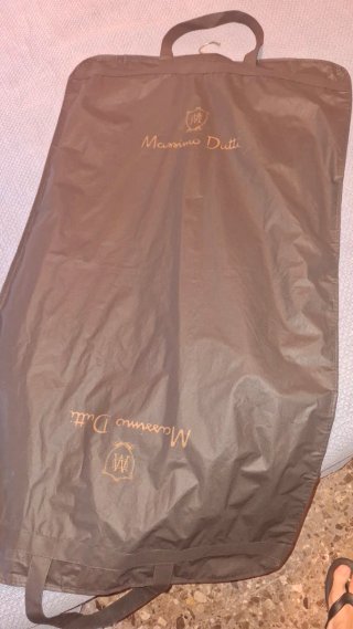Chaqueta Piel Massimo Dutti Azul Marino