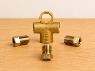 T de freno hidráulica M10 3/16 universal