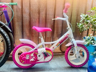 Bicicleta infantil Unicornio 14' piñón fijo