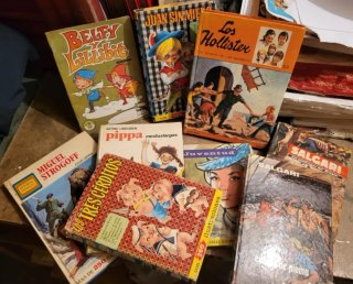 Gran lote de 16 kg de libros, tebeos, cuentos.