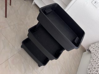 Carrito organizador negro 3 niveles