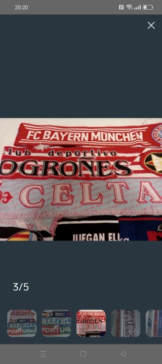 Bufandas de fútbol Valencia y más