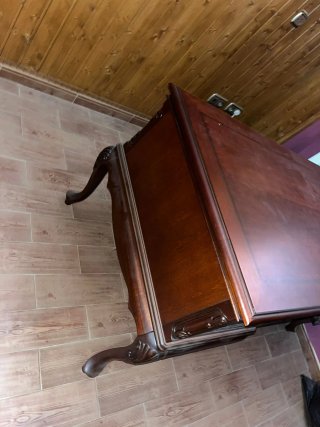 Silla de escritorio giratoria de madera