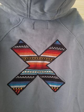 Sudadera Blue Banana azul con parche