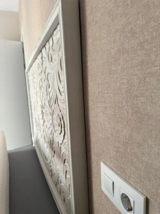 Cabecero Madera Maciza Banak Tallado