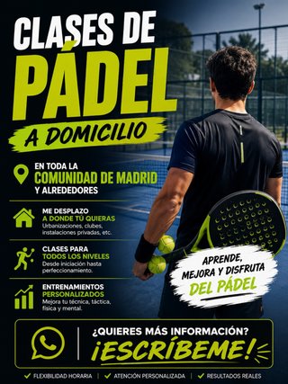 Clases de padel a domicilio