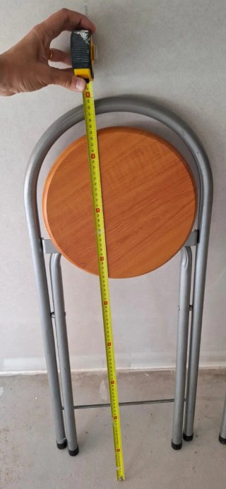 2 Taburetes Metal-Madera
