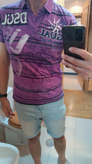 Polo Desigual Morado Talla M