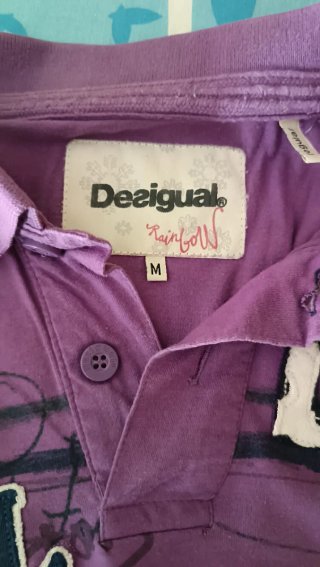 Polo Desigual Morado Talla M