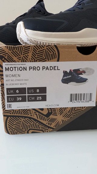 Zapatillas pádel Head Motion Pro Mujer Talla 39