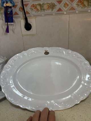 Vajilla Bohemia Porcelana Blanca y Oro