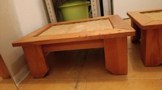 Mesas bajas japonesas de madera