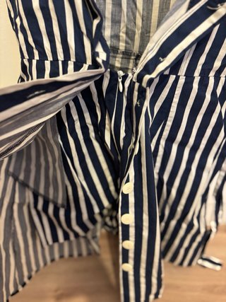 Vestido pantalón Zara Rayas Azul Blanco