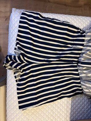 Vestido pantalón Zara Rayas Azul Blanco