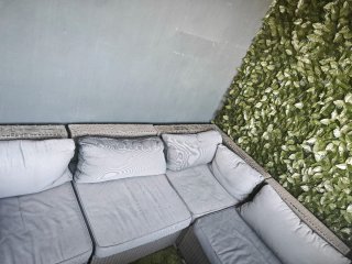 Conjunto sofá de jardín