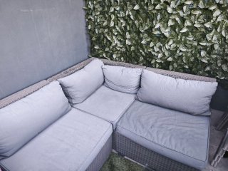 Conjunto sofá de jardín