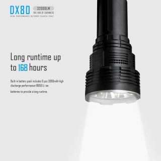 Linterna LED 32000 Lúmenes IMALENT DX80