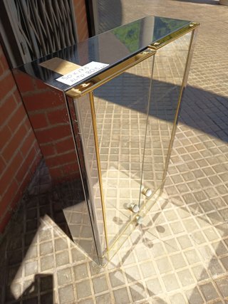Armario de baño espejo dorado