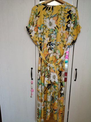 Vestido Midi Roberto Torretta Tropical Talla 42
