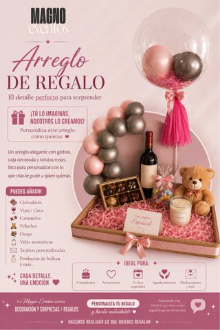 Arreglo de Regalo Personalizado Valencia