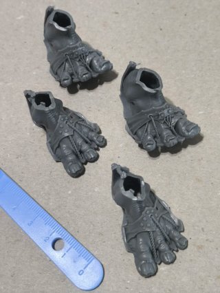 Warhammer Ogros Gigantes Pies Piezas