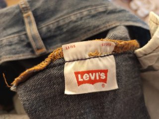 Shorts vaqueros Levi's deshilachados azules Talla