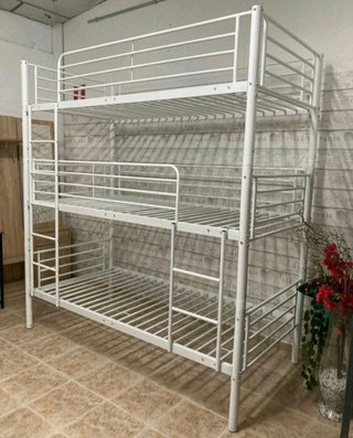 Litera ¨Metálica ·Triple blanca, Robusta. OFERTA!