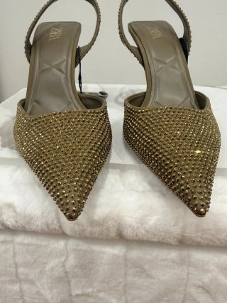 Zapatos Zara brillos 39
