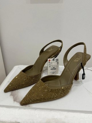 Zapatos Zara brillos 39