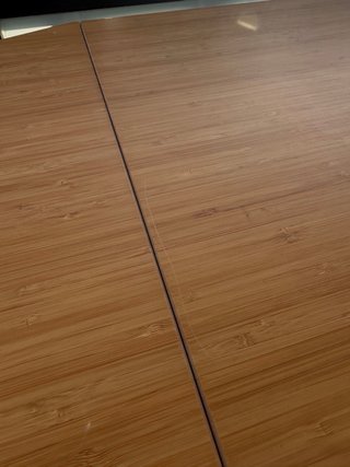 Mesa plegable comedor madera y patas blancas Ikea