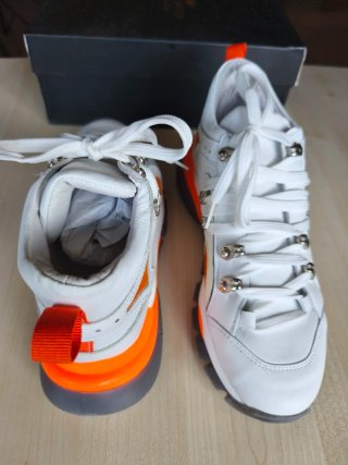 Scarpe Rebel Queen 38 bianco arancio