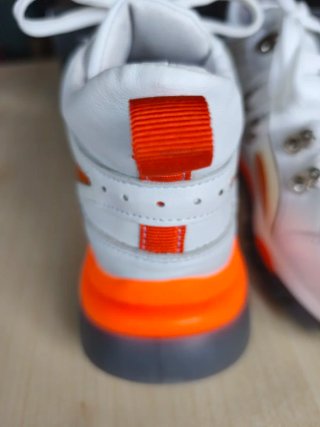 Scarpe Rebel Queen 38 bianco arancio
