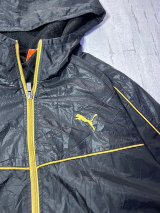 Chaqueta Cortavientos Puma Vintage Retro Negra