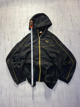 Chaqueta Cortavientos Puma Vintage Retro Negra