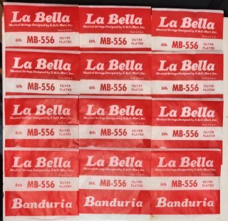 12 PAQUETES de CUERDAS LA BELLA MB 556: BANDURRIA