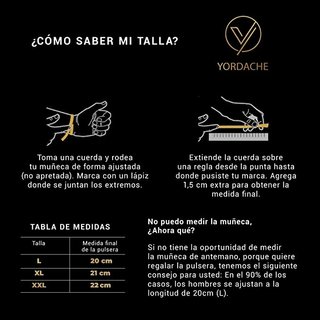 Pulsera Yordache Cuero Hombre Negra Marrón