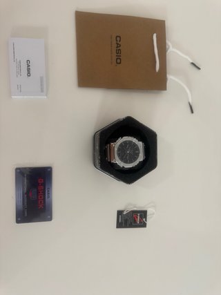 Casio G-Shock Reloj Plata Negro