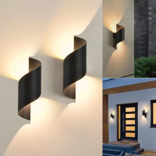 Applique LED KUKAK design moderno nero