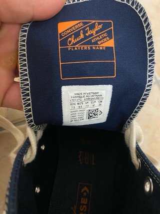 Converse All Star edizione limitata blu/arancio