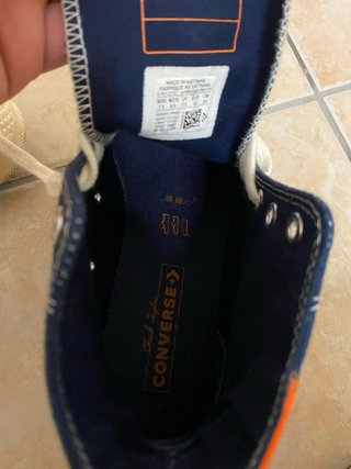 Converse All Star edizione limitata blu/arancio