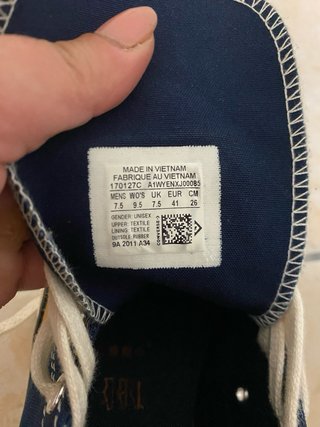 Converse All Star edizione limitata blu/arancio