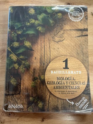 Biología, Geología y Ciencias Ambientales 1 Bac...