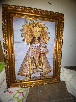 Cuadro Virgen Desamparados Relieve