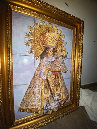 Cuadro Virgen Desamparados Relieve