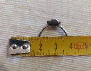Anello Argento 925 Ceramica Nera