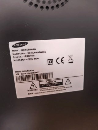 TV Samsung 40 Negra y Plateada