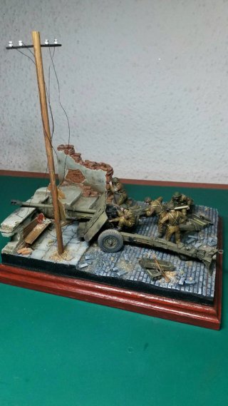 Diorama militar ( El martillo de 17 libras )