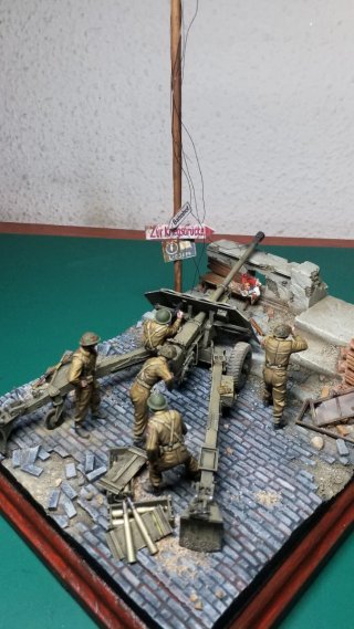 Diorama militar ( El martillo de 17 libras )