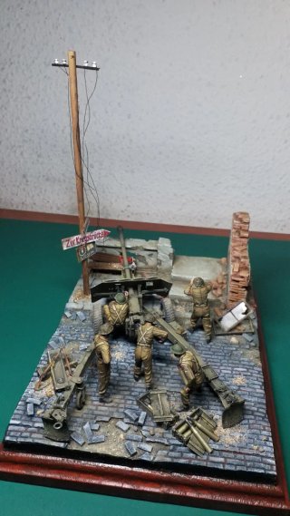 Diorama militar ( El martillo de 17 libras )