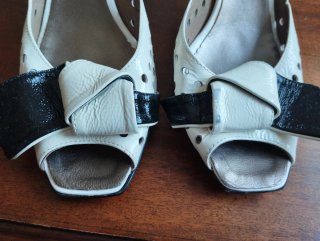 Zapatos Gianna charol blanco talla 39